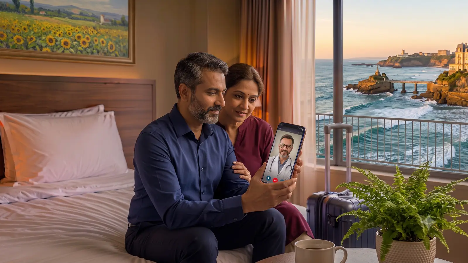 Video teleconsultation in Biarritz