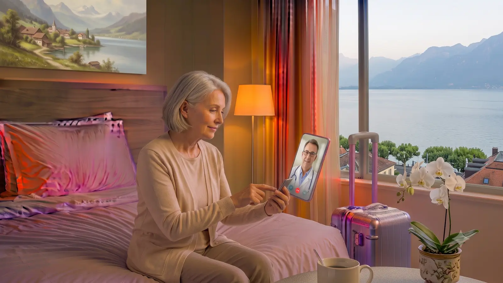 Video teleconsultation in Évian-les-Bains